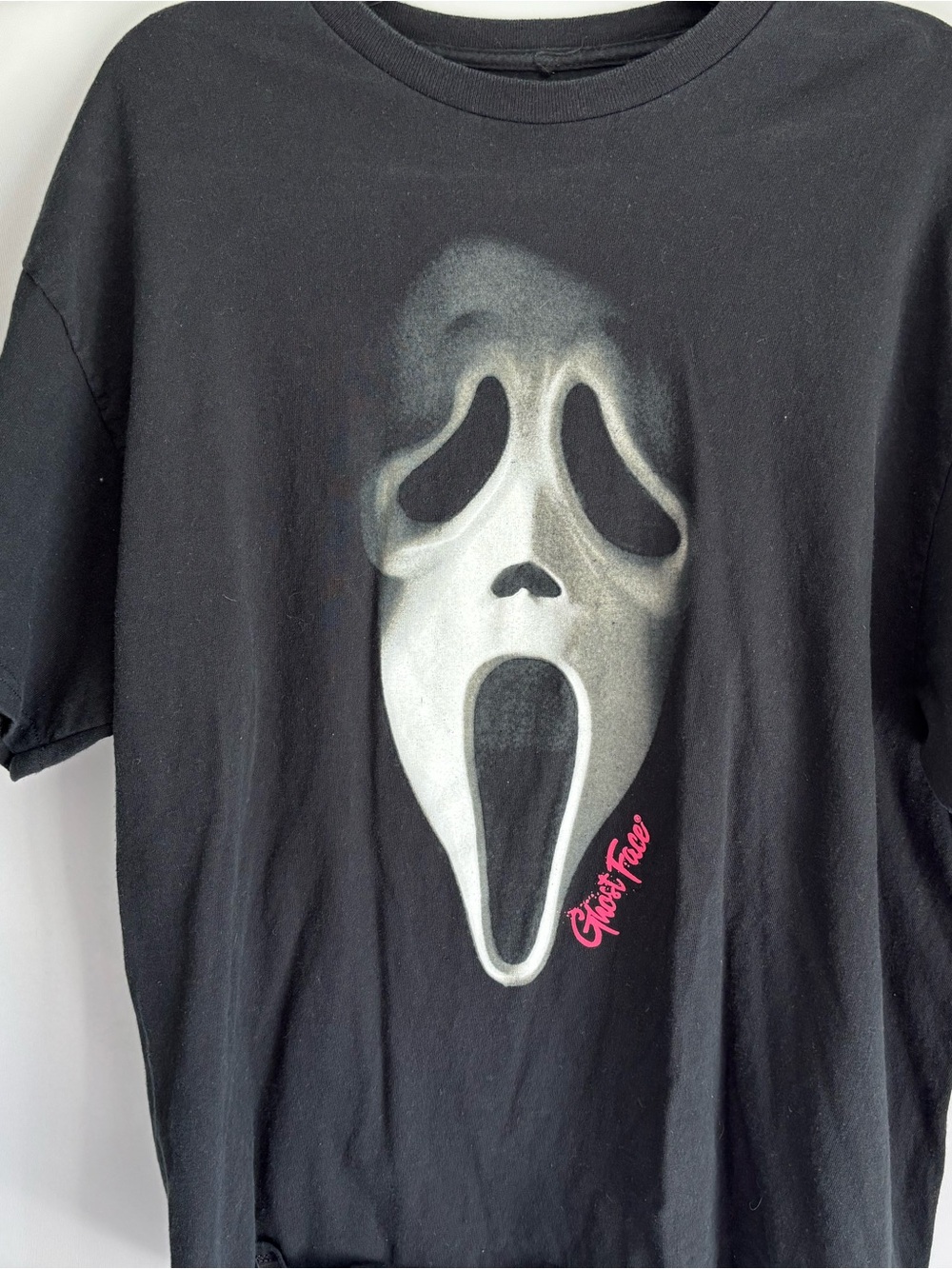 Ost Black Graphic Tee with White Print